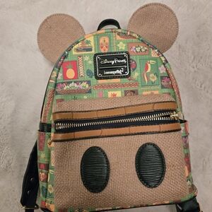 Disney Loungefly Main Attraction Enchanted Tiki Room Mini Backpack